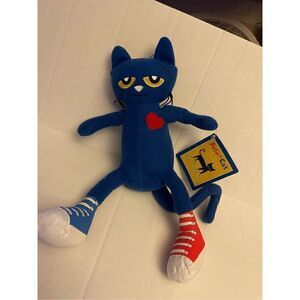 Pete the Cat 14” Character Picture book white shoes cat plush toy